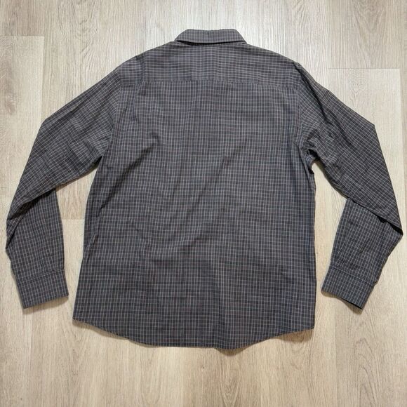 Vince‎ Men's 100% Cotton Button Military Shirt Large Plaid - Picture 9 of 11